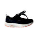 A Black Sneakers from Skechers in size 10Y for girl. (Front View)