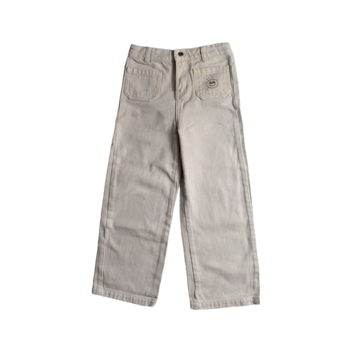A Beige Jeans from Seed in size 8Y for girl. (Front View)