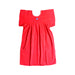 A Red Short Sleeve Dresses from BaeBeeBoo in size 6T for girl. (Back View)