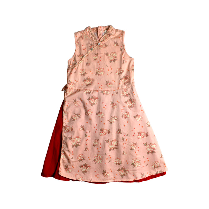 A Pink Sleeveless Dresses from Elly in size 8Y for girl. (Front View)