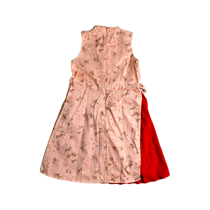 A Pink Sleeveless Dresses from Elly in size 8Y for girl. (Back View)