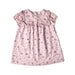 A Pink Short Sleeve Dresses from The Little White Company in size 3-6M for girl. (Back View)