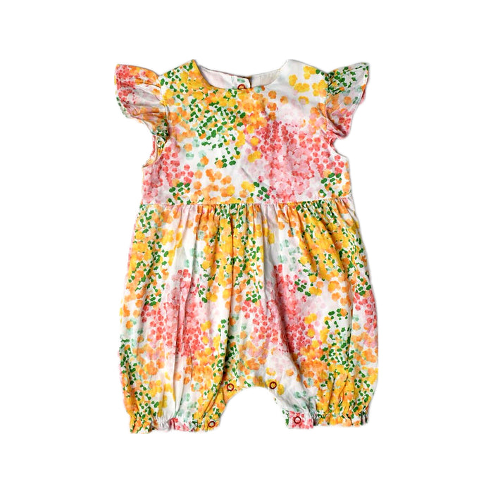 A Multicolour Sleeveless Rompers from Hannabe in size 6-12M for girl. (Front View)