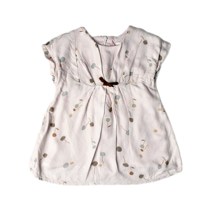 A Ivory Short Sleeve Dresses from Chloe in size 0-3M for girl. (Front View)