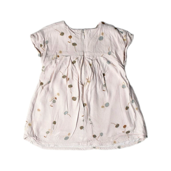 A Ivory Short Sleeve Dresses from Chloe in size 0-3M for girl. (Back View)