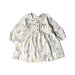 A Beige Long Sleeve Dresses from Purebaby in size 3-6M for girl. (Front View)