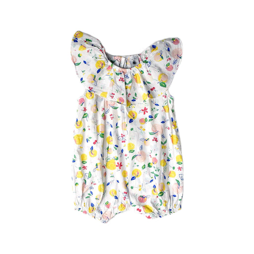 A Multicolour Sleeveless Rompers from Petit Bateau in size 6-12M for girl. (Front View)