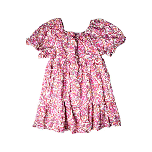 A Pink Short Sleeve Dresses from Seed in size 9Y for girl. (Front View)