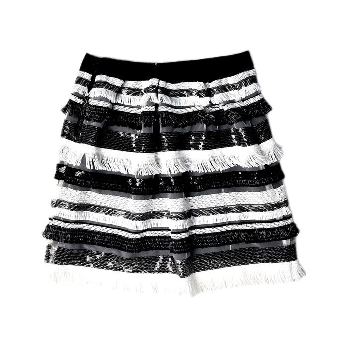 A Black Short Skirts from Milly Minis in size 12Y for girl. (Back View)