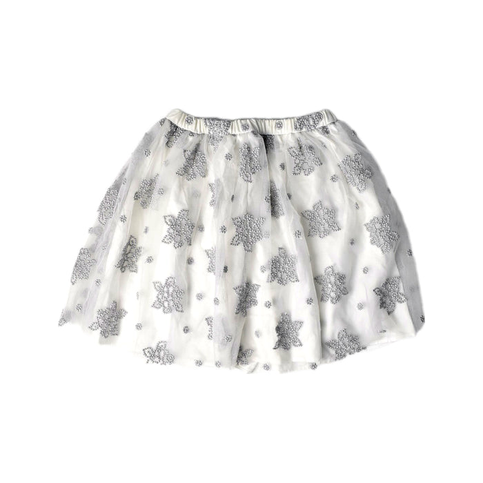 A White Tulle Skirts from Il Gufo in size 8Y for girl. (Front View)