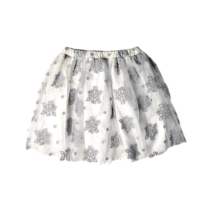 A White Tulle Skirts from Il Gufo in size 8Y for girl. (Back View)
