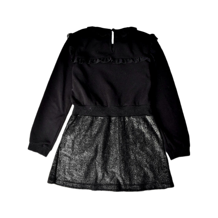 A Black Long Sleeve Dresses from Relish in size 10Y for girl. (Back View)