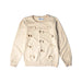 A Beige Crewneck Sweatshirts from Mini Rodini in size 7Y for girl. (Front View)