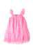 A Pink Sleeveless Dresses from Seed in size 9Y for girl. (Front View)