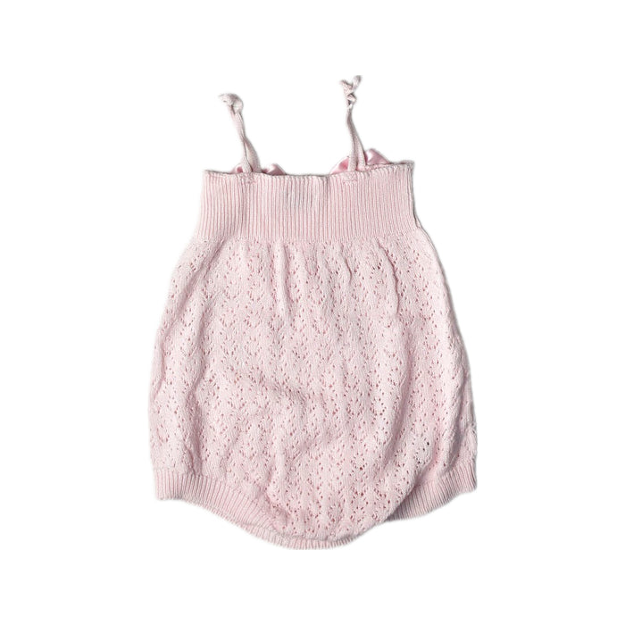 A Pink Sleeveless Rompers from Condor Barcelona in size 6-12M for girl. (Back View)