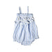 A Blue Sleeveless Rompers from Country Road in size 12-18M for girl. (Back View)