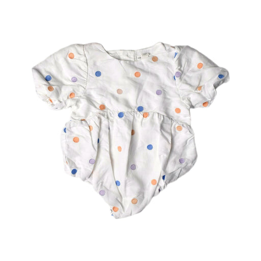 A White Short Sleeve Rompers from Country Road in size 12-18M for girl. (Front View)