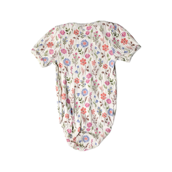 A Multicolour Short Sleeve Bodysuits from Purebaby in size 18-24M for girl. (Back View)