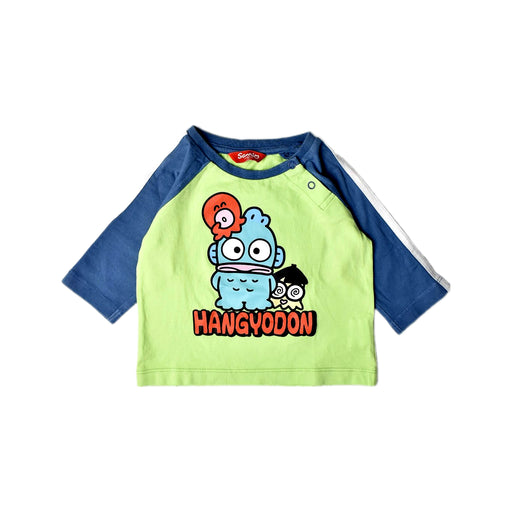 A Green Long Sleeve T Shirts from Sanrio in size 12-18M for boy. (Front View)
