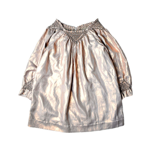 A Gold Long Sleeve Dresses from Bonpoint in size 6T for girl. (Front View)