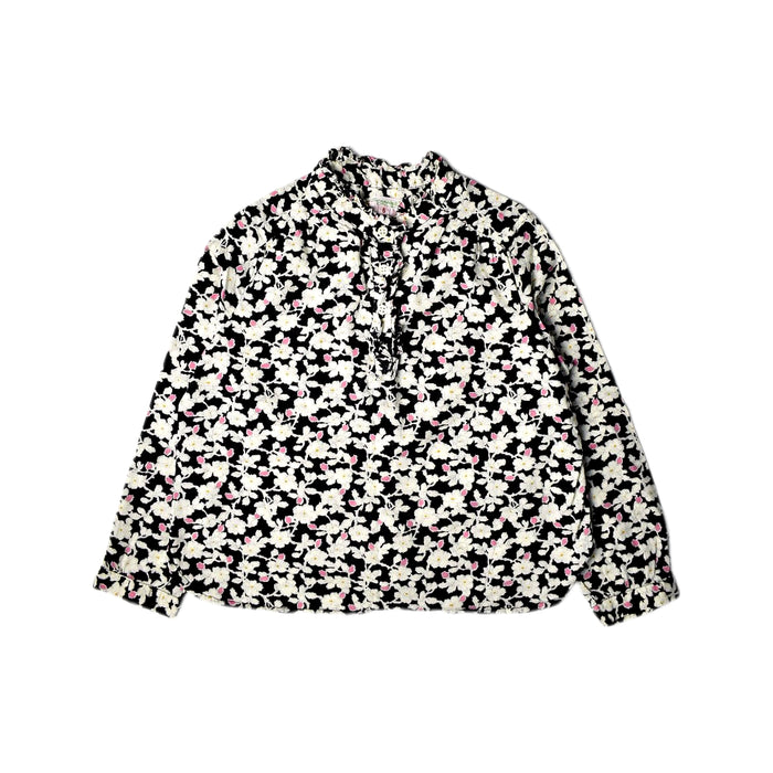 A Black Long Sleeve Shirts from Bonpoint in size 6T for girl. (Front View)