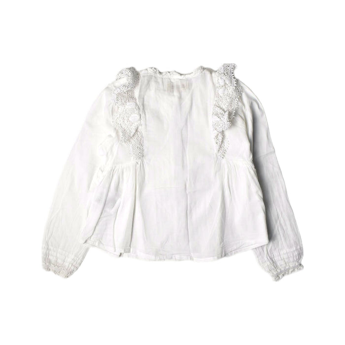 A White Long Sleeve Shirts from Zadig & Voltaire in size 5T for girl. (Back View)