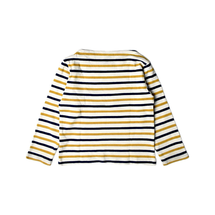A White Long Sleeve Tops from Maison Labiche in size 4T for boy. (Back View)
