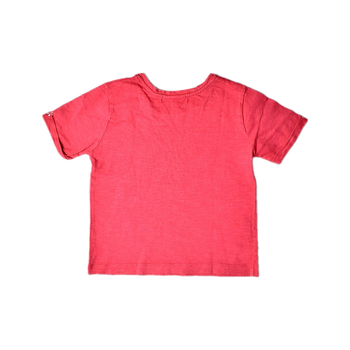 A Red Short Sleeve T Shirts from Bonpoint in size 4T for girl. (Back View)