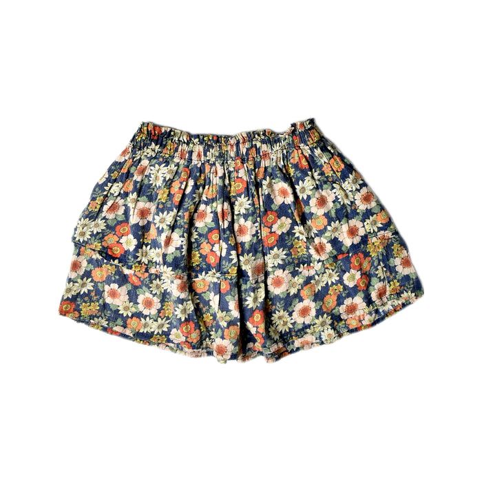 A Multicolour Short Skirts from Bonton in size 6T for girl. (Front View)