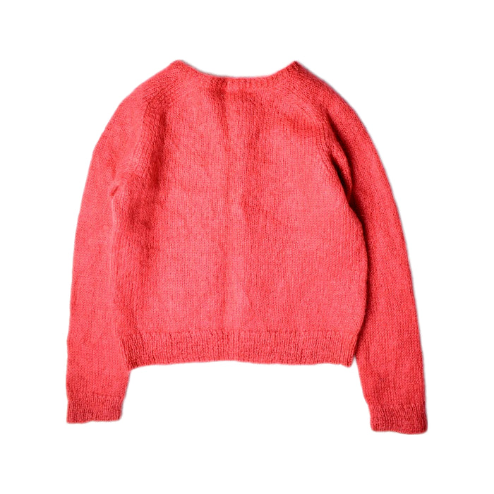 A Red Cardigans from Bonpoint in size 6T for girl. (Back View)