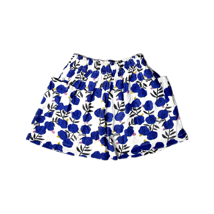 A Blue Short Skirts from Bonton in size 4T for girl. (Back View)