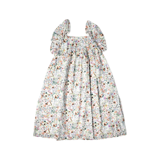 A Multicolour Sleeveless Dresses from Bonton in size 4T for girl. (Front View)
