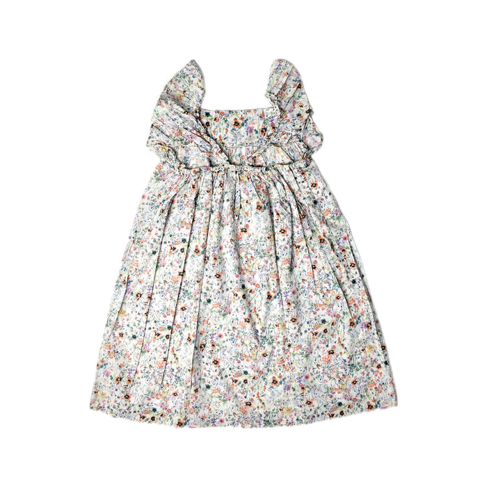 A Multicolour Sleeveless Dresses from Bonton in size 4T for girl. (Back View)