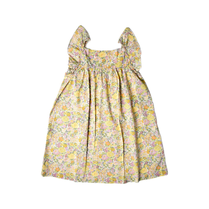 A Multicolour Sleeveless Dresses from Bonton in size 4T for girl. (Front View)