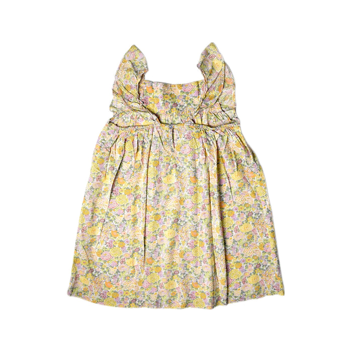A Multicolour Sleeveless Dresses from Bonton in size 4T for girl. (Back View)