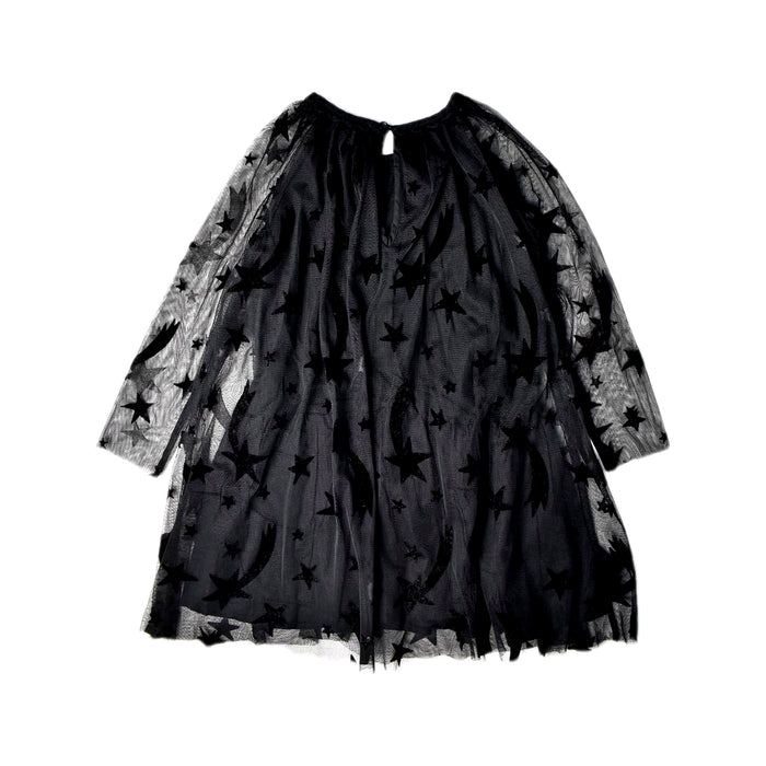 A Black Long Sleeve Dresses from Stella McCartney in size 4T for girl. (Back View)