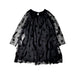 A Black Long Sleeve Dresses from Stella McCartney in size 4T for girl. (Back View)
