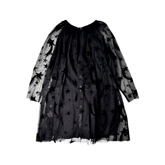 A Black Long Sleeve Dresses from Stella McCartney in size 6T for girl. (Back View)