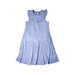 A Blue Sleeveless Dresses from Bonton in size 8Y for girl. (Front View)