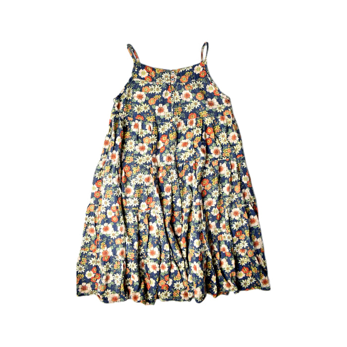 A Multicolour Sleeveless Dresses from Bonton in size 6T for girl. (Back View)