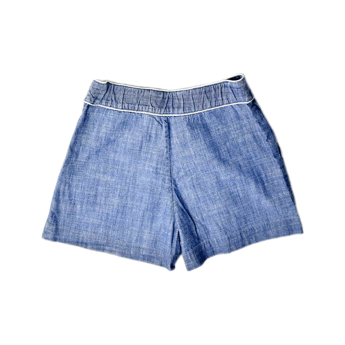 A Blue Shorts from Bonpoint in size 8Y for girl. (Back View)