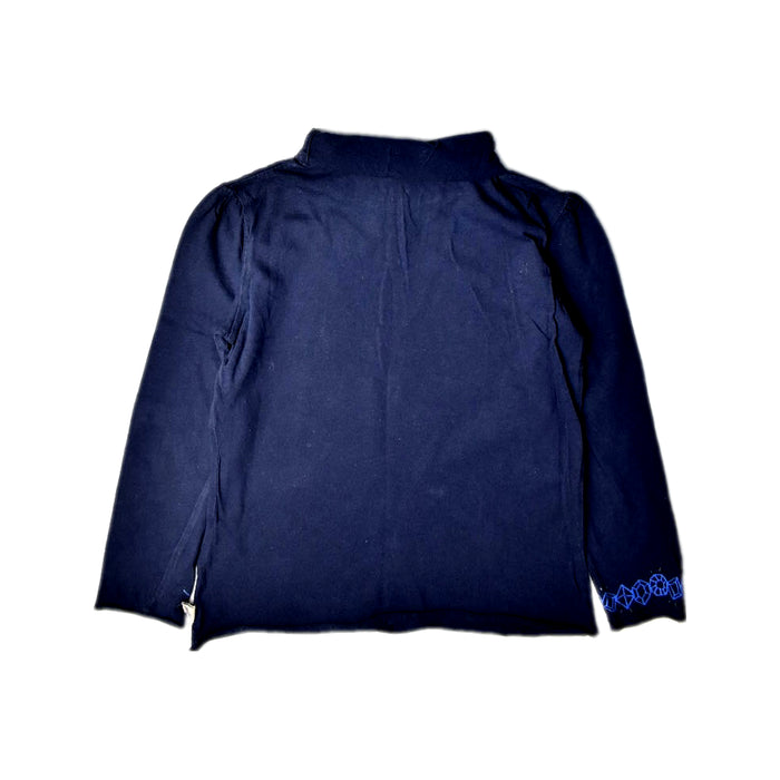 A Navy Long Sleeve Tops from Stella McCartney in size 5T for girl. (Back View)