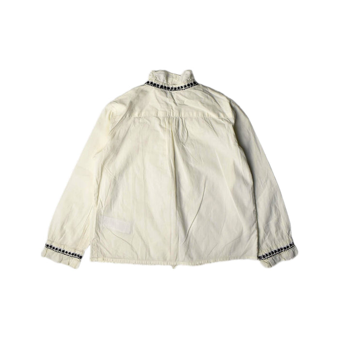 A White Long Sleeve Shirts from Bonpoint in size 6T for girl. (Back View)
