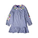 A Blue Long Sleeve Dresses from Boden in size 7Y for girl. (Front View)
