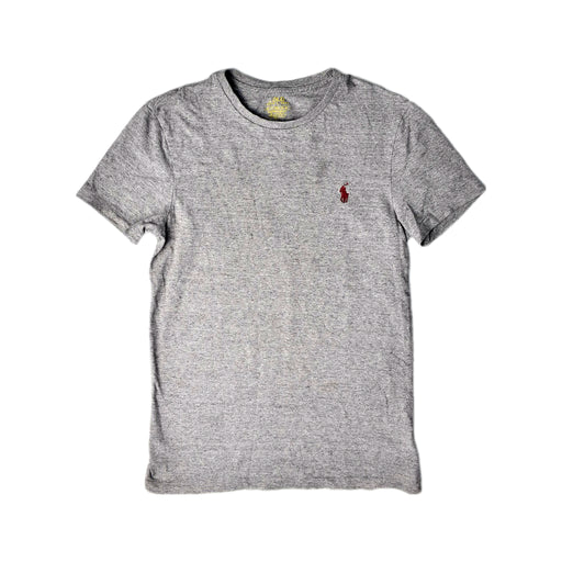 A Grey Short Sleeve T Shirts from Polo Ralph Lauren in size 8Y for girl. (Front View)