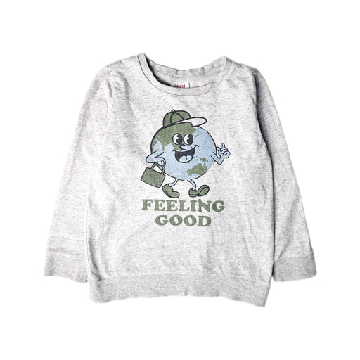 A Grey Long Sleeve T Shirts from Seed in size 7Y for boy. (Front View)