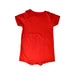 A Red Short Sleeve Rompers from Le Petit Society in size 18-24M for neutral. (Back View)