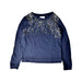 A Navy Long Sleeve Tops from Seed in size 11Y for girl. (Front View)