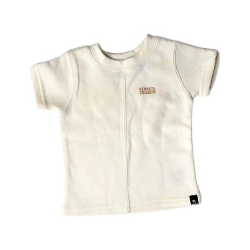 A White Short Sleeve Tops from Kenneth Cole in size 6-12M for boy. (Front View)