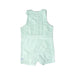 A Green Sleeveless Rompers from RuggedButts in size 6-12M for girl. (Back View)
